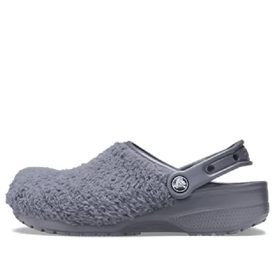 Crocs Classic Fuzz Mania Clogs 'Slate Grey' Crocs Classic Fuzz Mania Clogs 'Slate Grey'