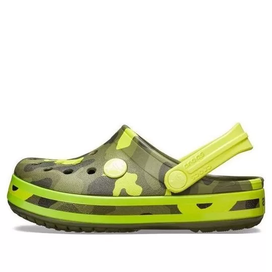 (GS) Crocs Crocband MultiGraphic Clogs 'Army Green' (GS) Crocs Crocband MultiGraphic Clogs 'Army Green'
