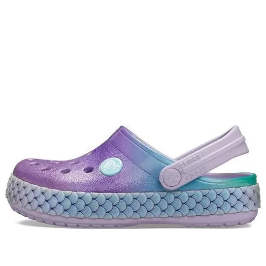 (GS) Crocs Crocband Rainbow Glitter Band Clogs 'Purple Blue' (GS) Crocs Crocband Rainbow Glitter Band Clogs 'Purple Blue'