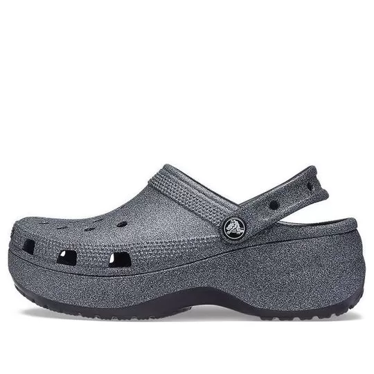 (WMNS) Crocs Classic Platform Glitter II Clog 'Black' (WMNS) Crocs Classic Platform Glitter II Clog 'Black'