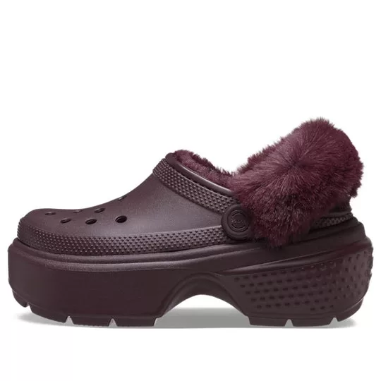 (WMNS) Crocs Stomp Lined Clogs 'Dark Cherry' (WMNS) Crocs Stomp Lined Clogs 'Dark Cherry'
